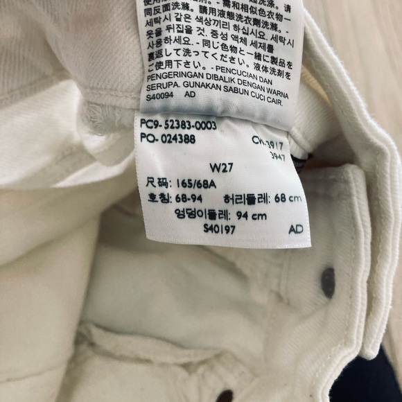 Levi’s Altered 721 High Rise Skinny White Jeans - Picture 4 of 10